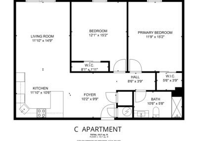 C Apartment Floor Plan